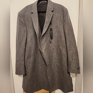 Kenneth Cole The Slim Collection Mid-Grey Coat